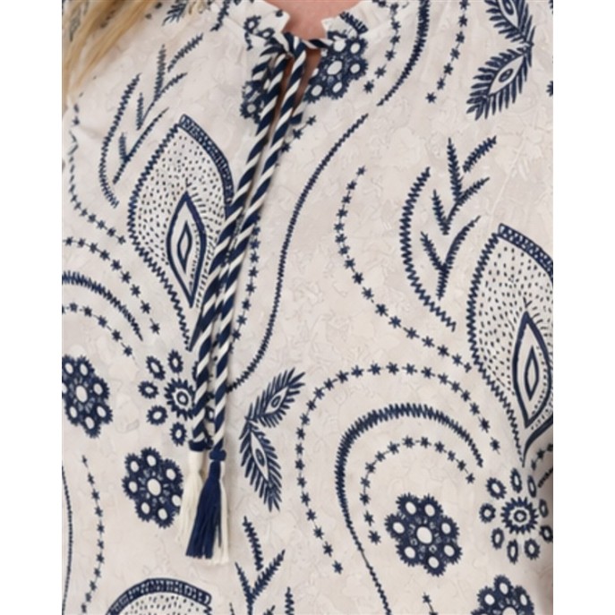 Dreamstar blouse 106 Cleo Indigo Ivoor Dreamstar blouse 106 Cleo Indigo Ivoor